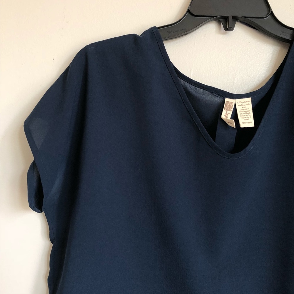 Navy Blue Blouse